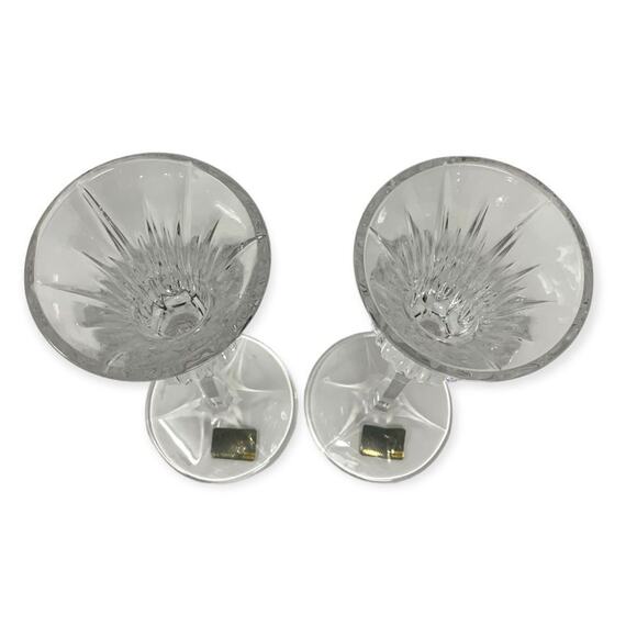 Mikasa Icicles Crystal Candlestick Holders Set of 2 NWT - Picture 4 of 7